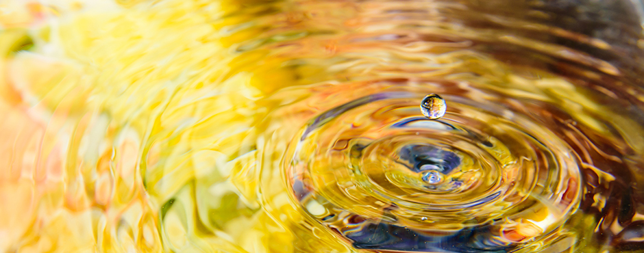 gold rippling water